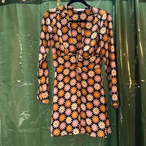 Boho floral midi dress